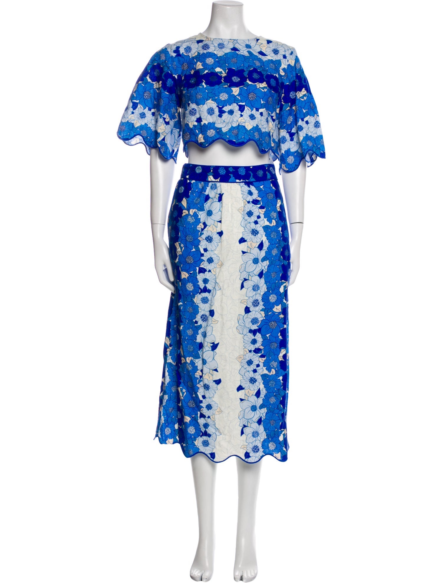 Farm Rio Linen Printed Skirt Set