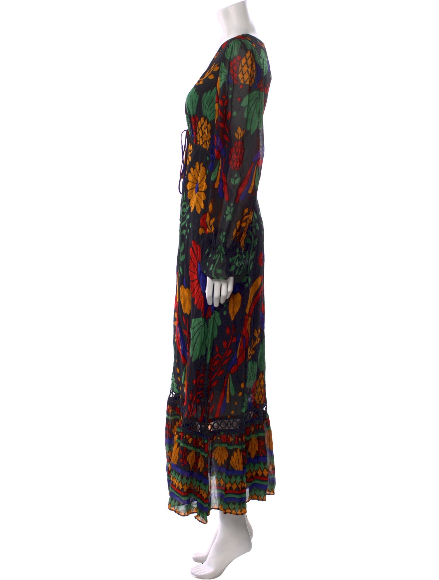 Farm Rio Printed Long Dress w/ Tags