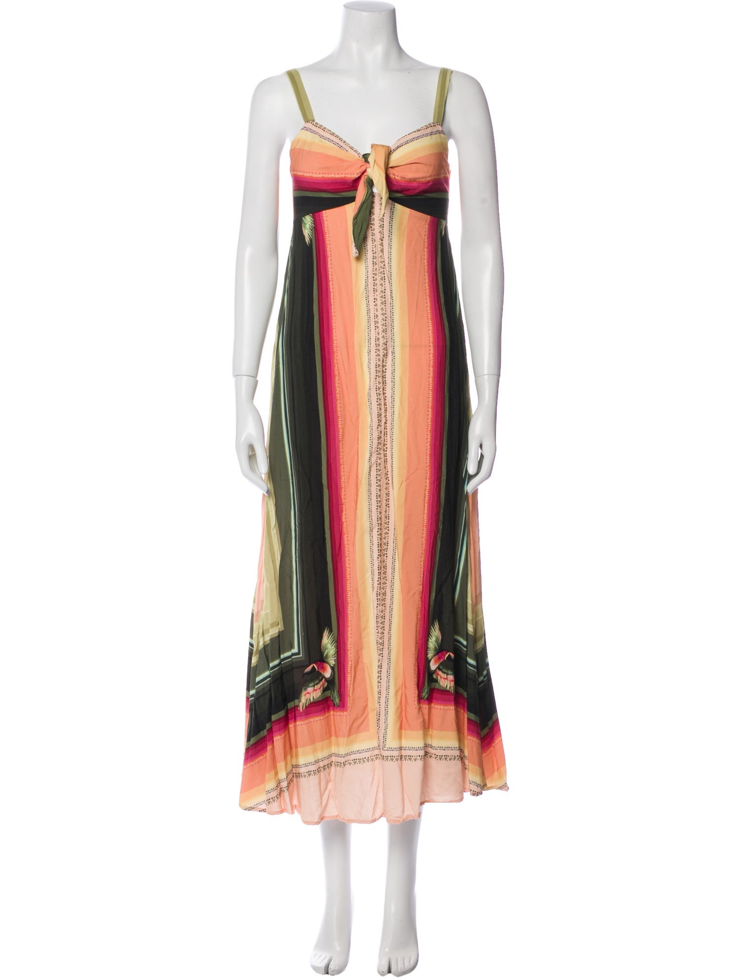 Farm Rio Striped Long Dress