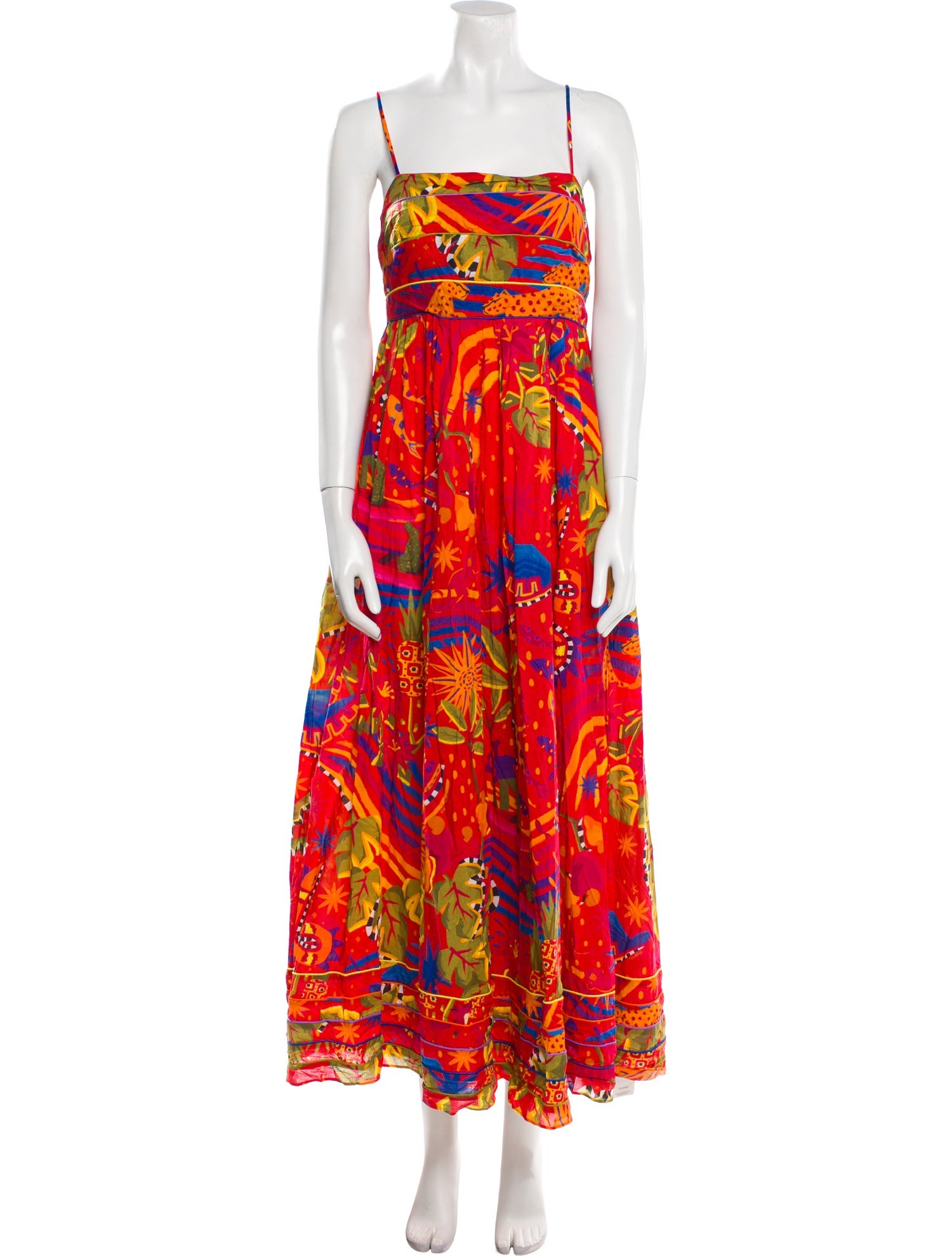 Farm Rio Floral Print Long Dress