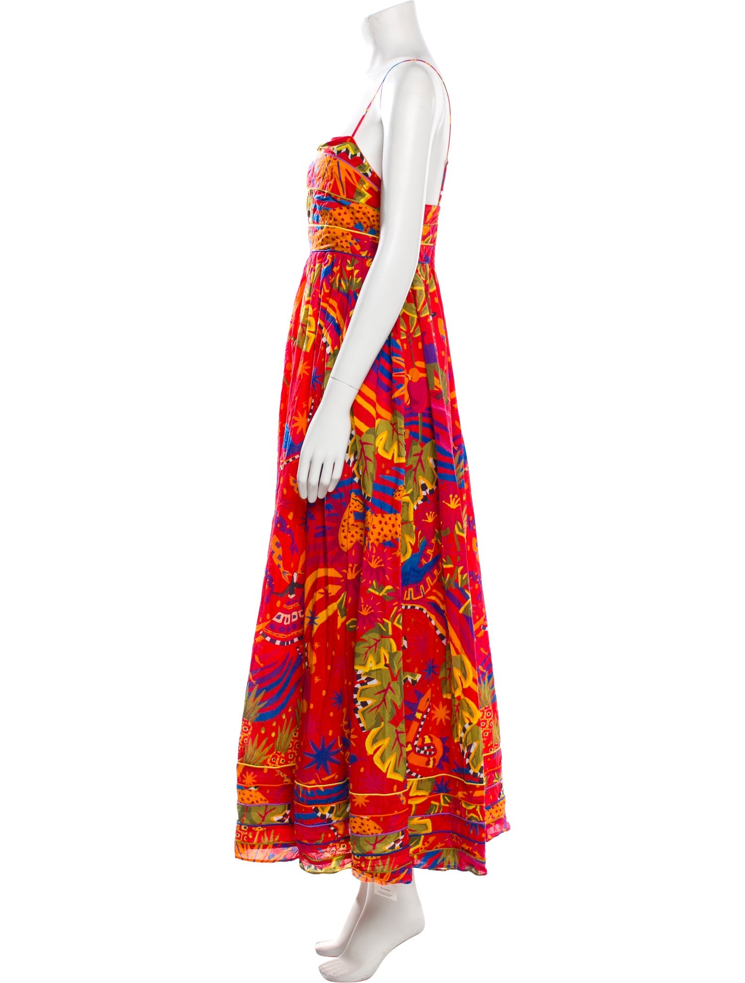Farm Rio Floral Print Long Dress
