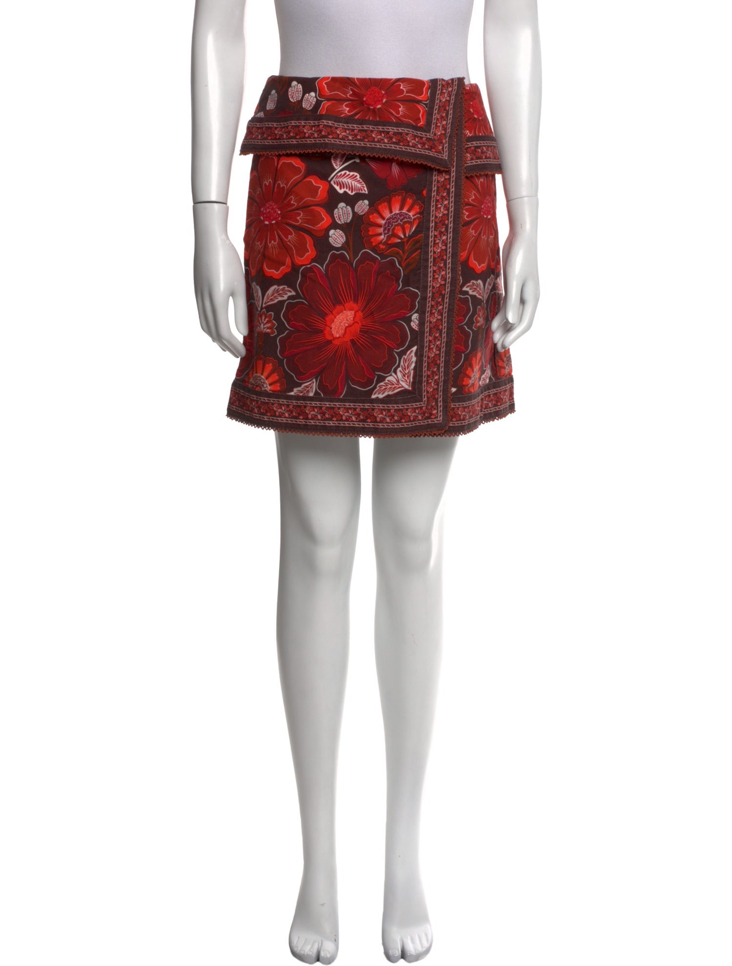 Farm Rio Floral Print Mini Skirt w/ Tags