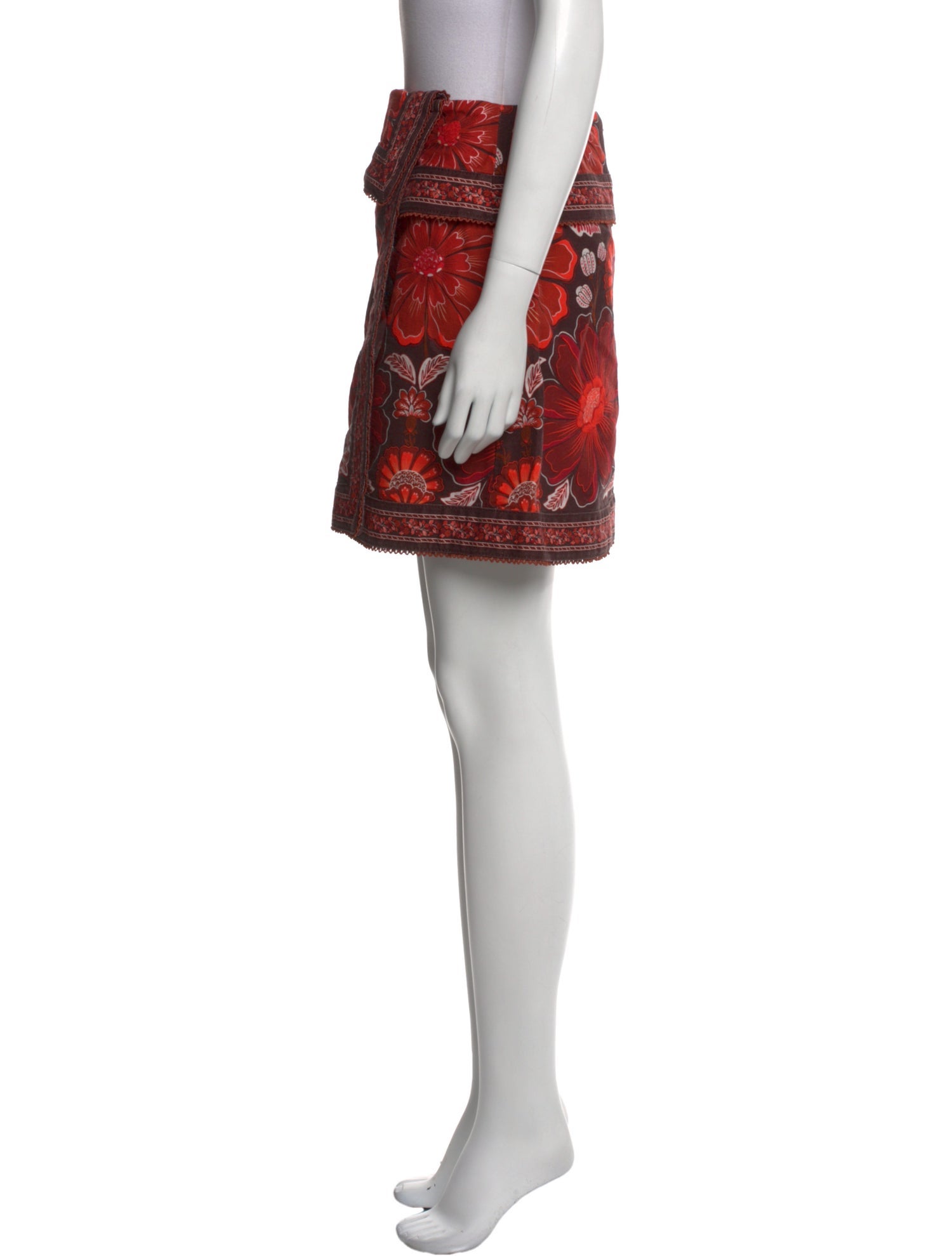 Farm Rio Floral Print Mini Skirt w/ Tags