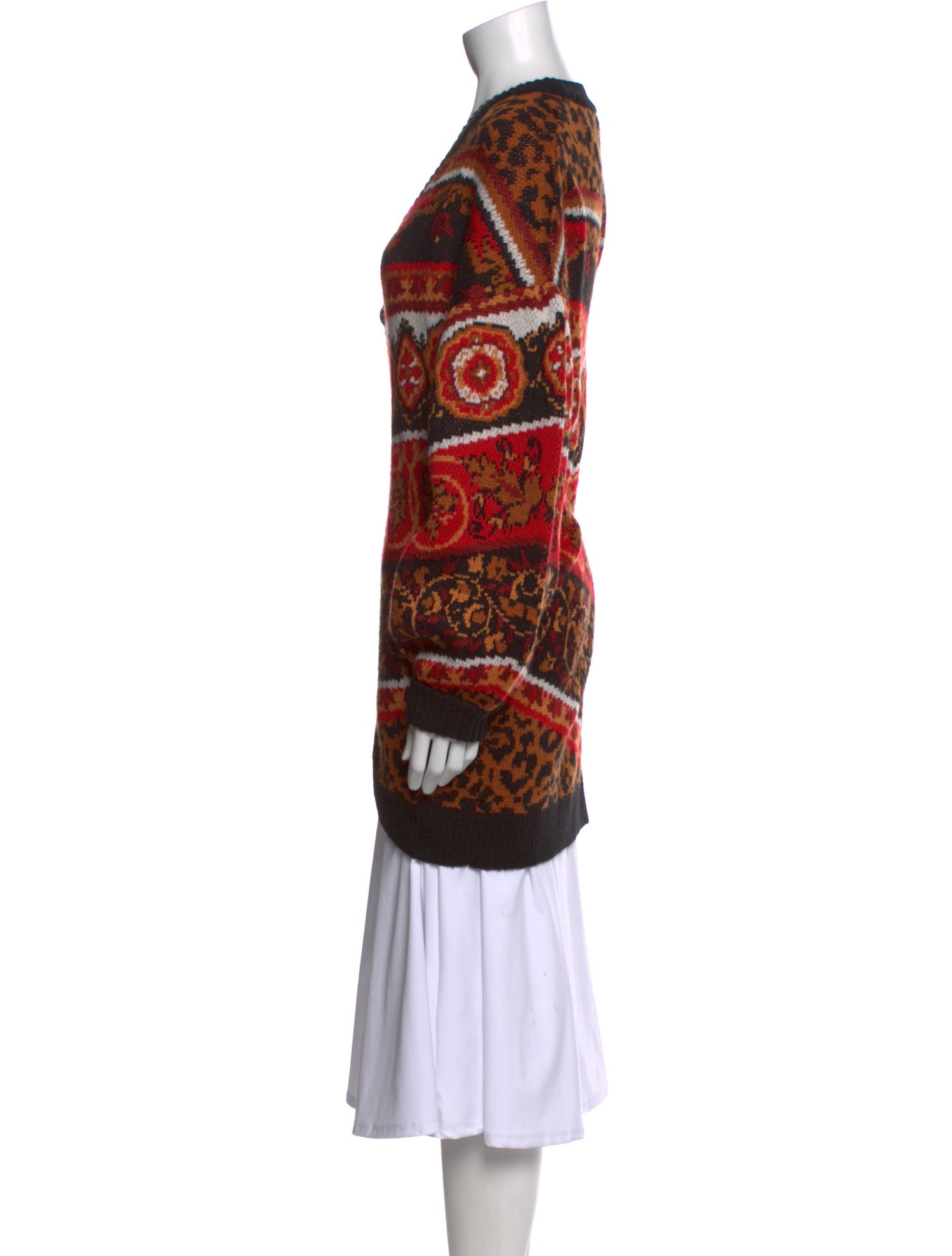 Farm Rio Printed V-Neck Sweater w/ Tags