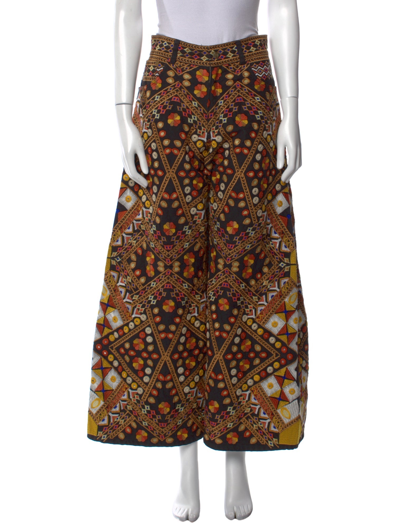 Farm Rio Printed Wide Leg Pants