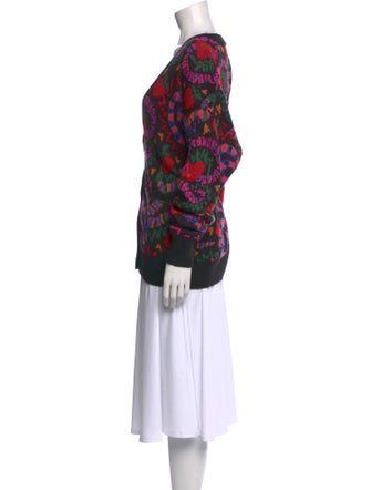 Farm Rio Printed V-Neck Sweater