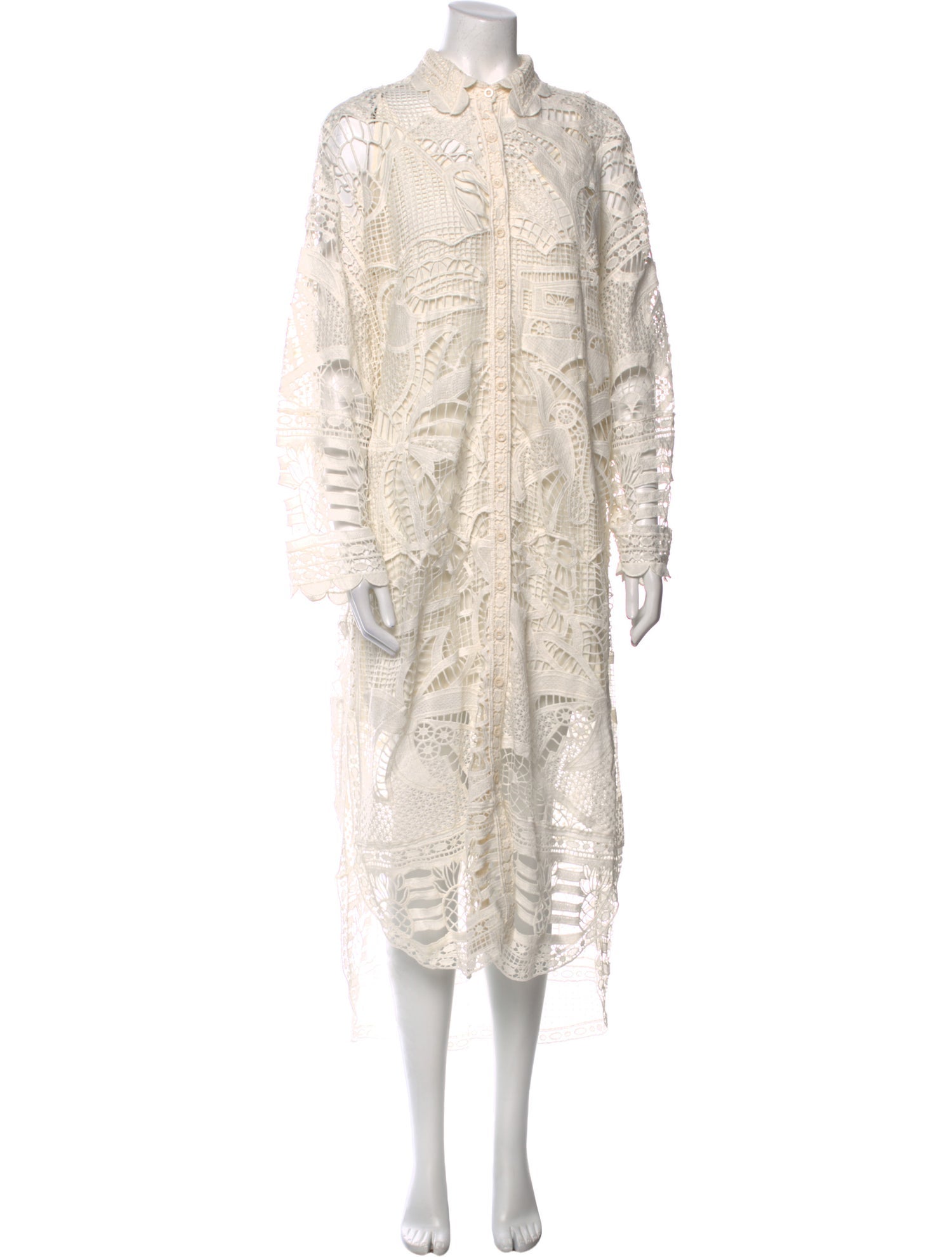 Farm Rio Lace Pattern Long Dress