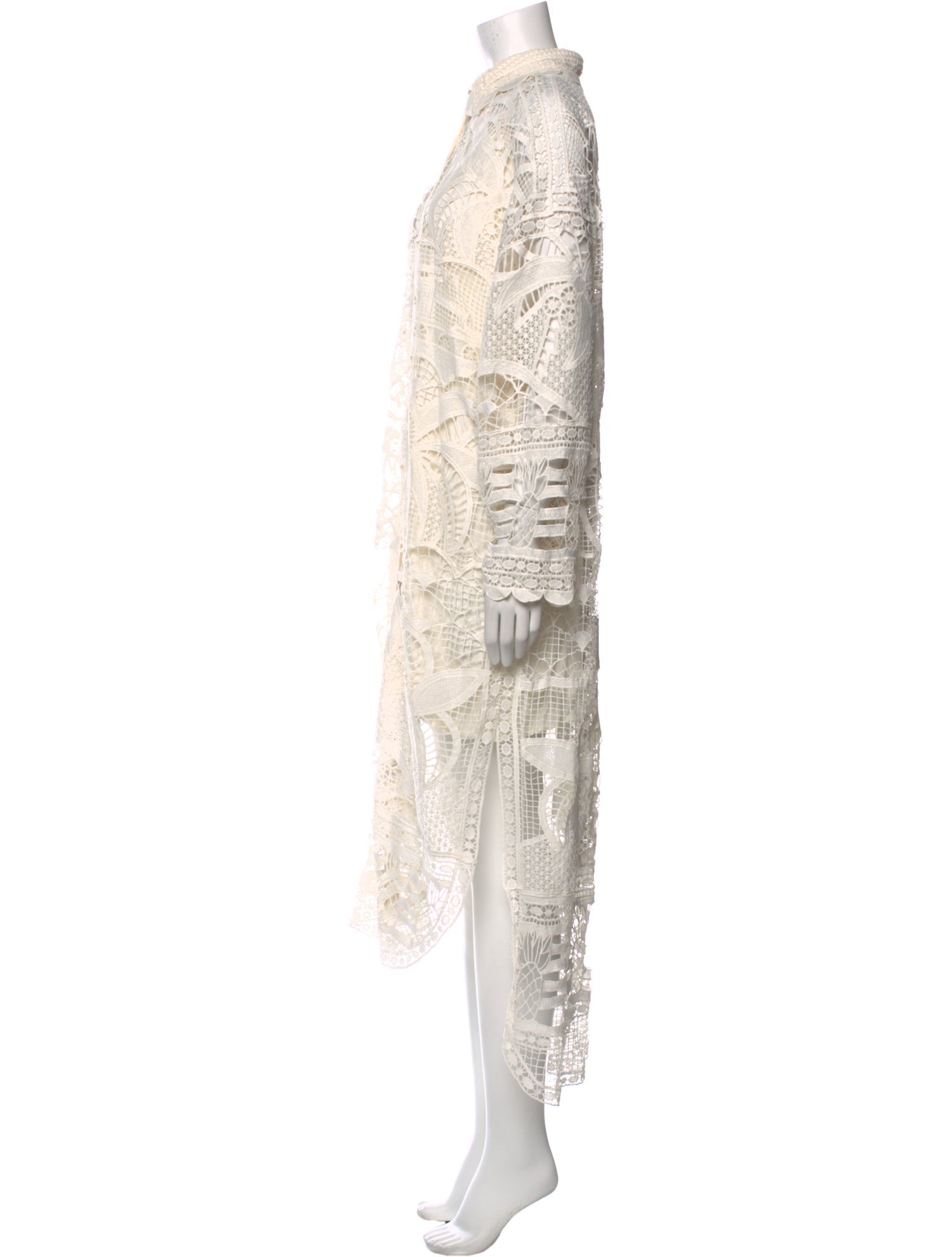 Farm Rio Lace Pattern Long Dress