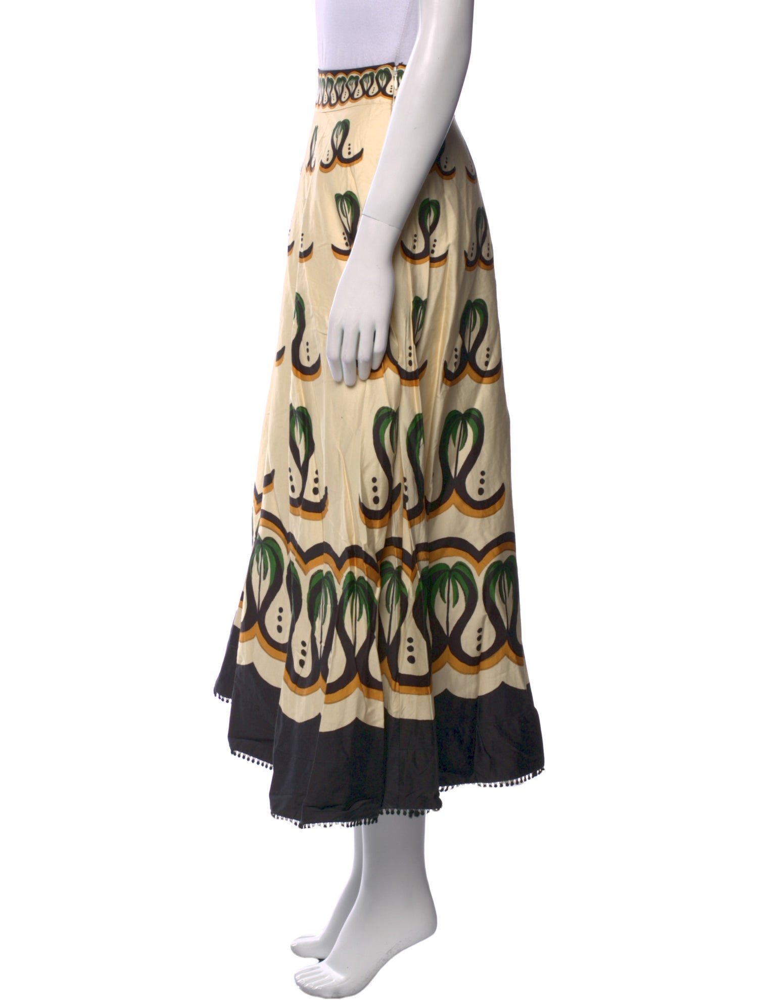 Farm Rio Printed Midi Length Skirt