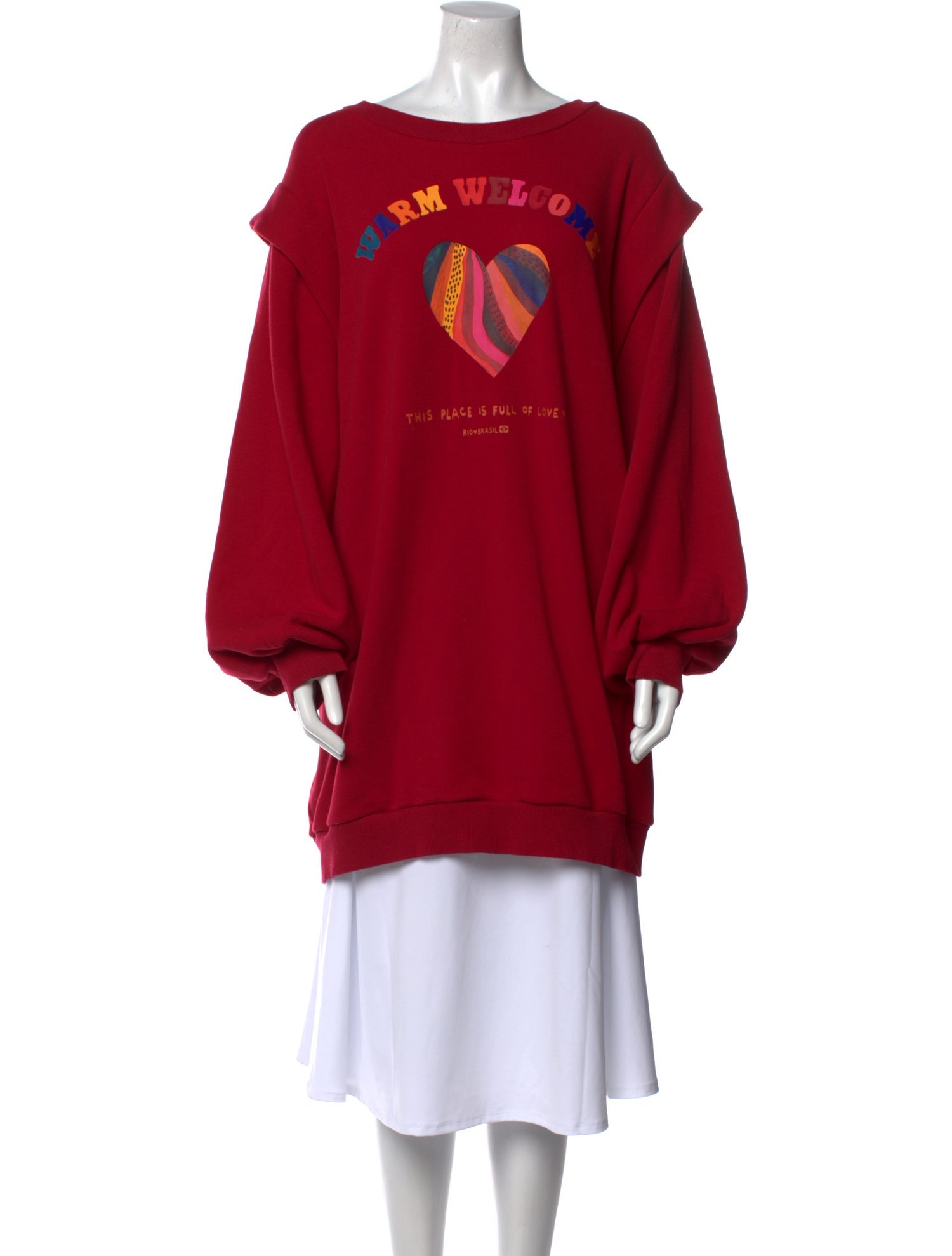 Farm Rio Graphic Print Crew Neck Sweatshirt