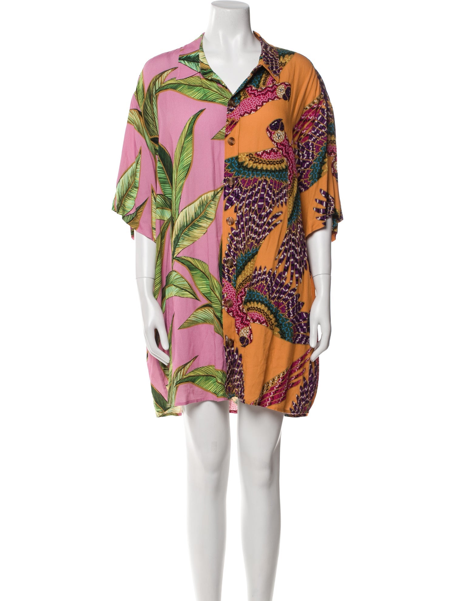 Farm Rio Printed Ruffle Embellishment Lounge Set