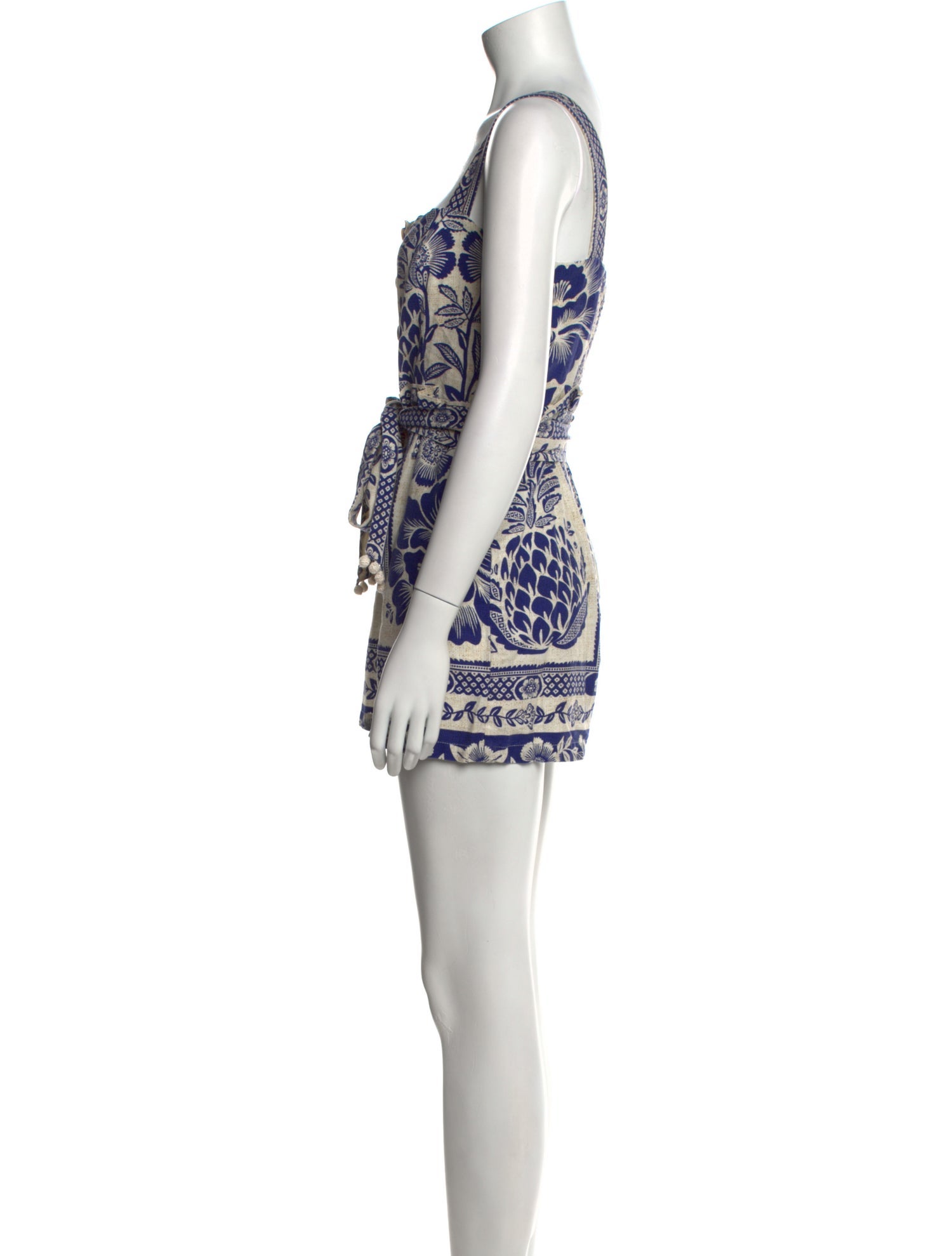 Farm Rio Linen Printed Romper