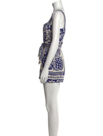 Farm Rio Linen Printed Romper