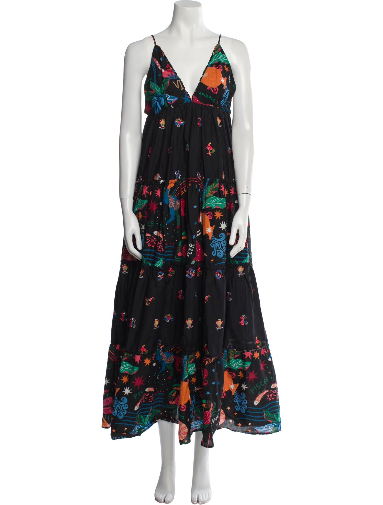 Farm Rio Floral Print Mini Dress