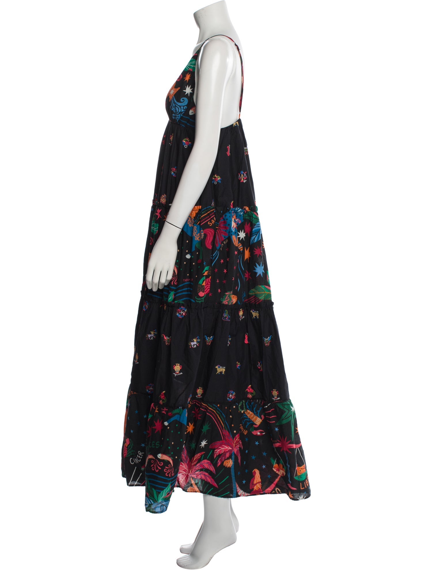 Farm Rio Floral Print Mini Dress