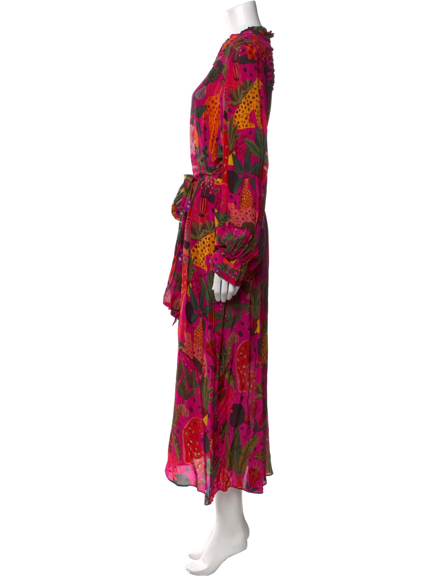 Farm Rio Floral Print Long Dress w/ Tags