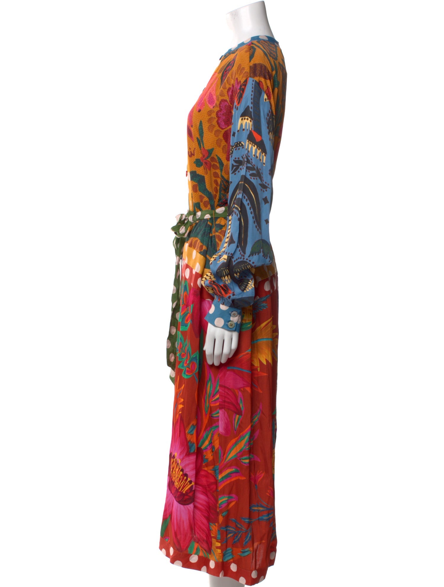 Farm Rio Printed Long Dress w/ Tags