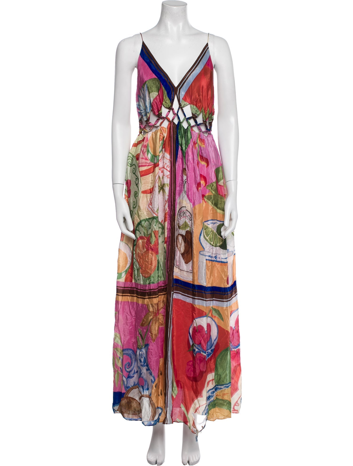 Farm Rio Printed Long Dress