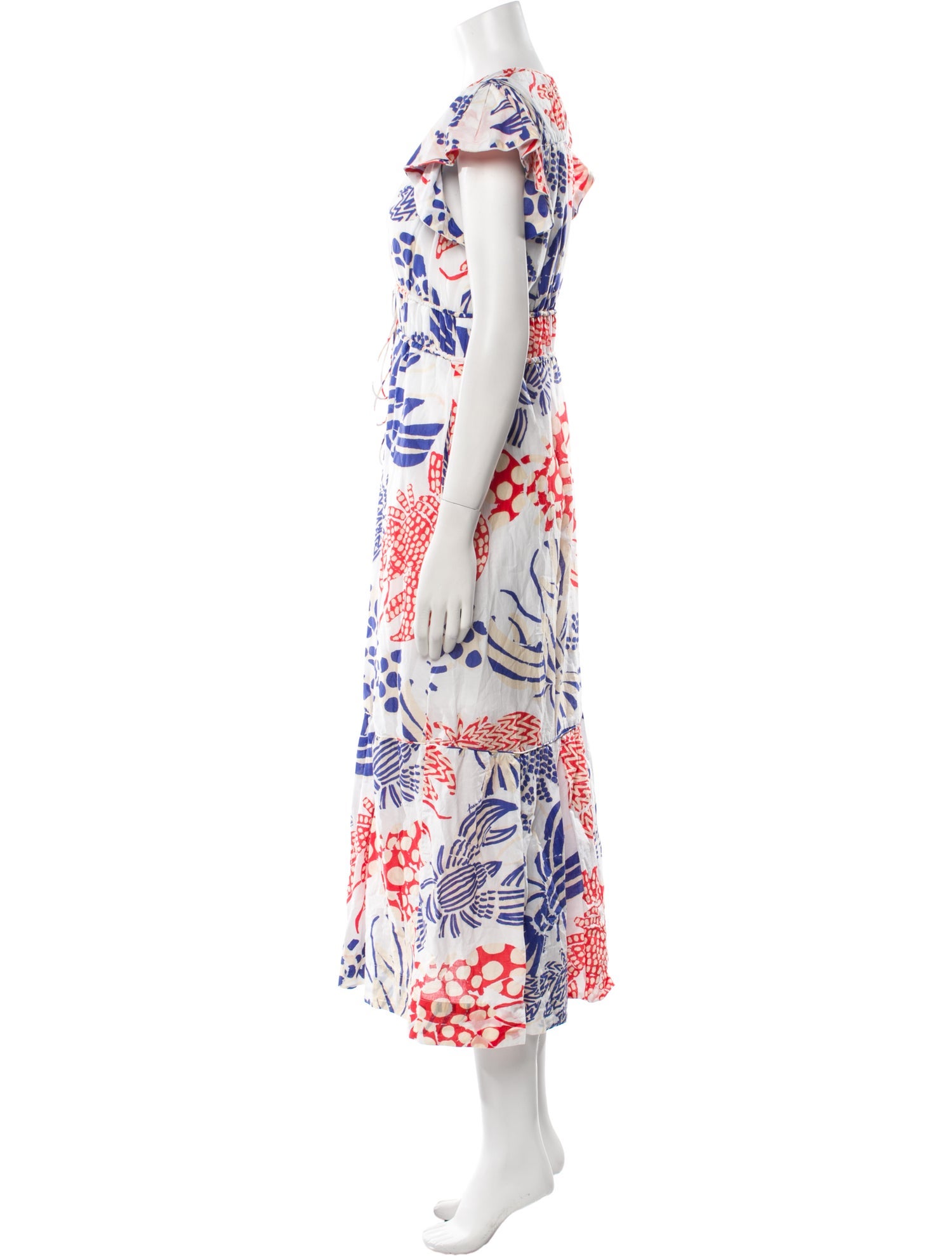 Farm Rio Floral Print Long Dress