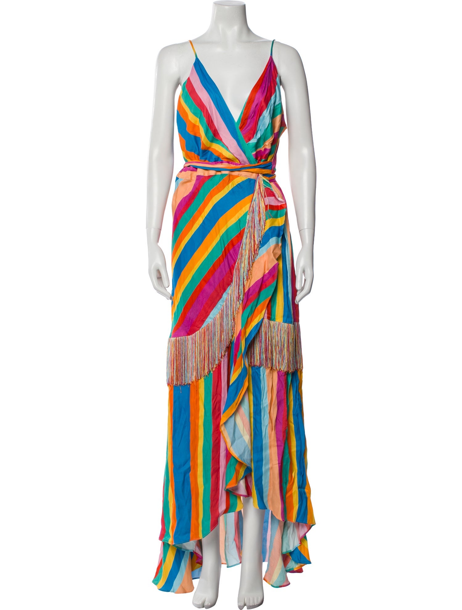 Farm Rio Striped Long Dress