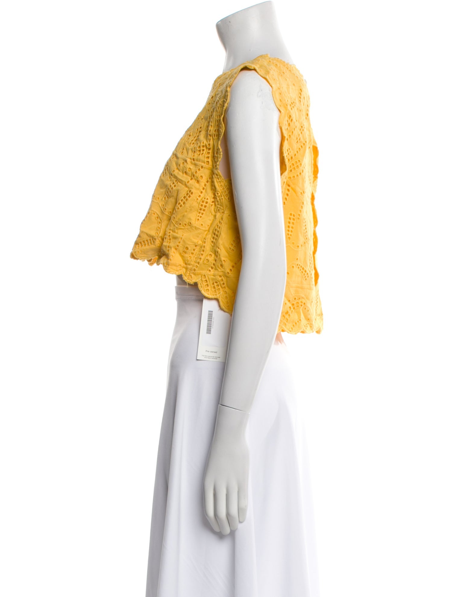 Farm Rio Crew Neck Sleeveless Crop Top