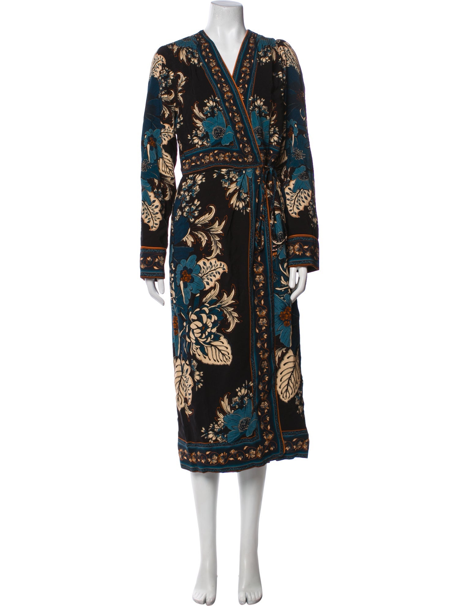 Farm Rio Printed Tassel Accents Robe w/ Tags
