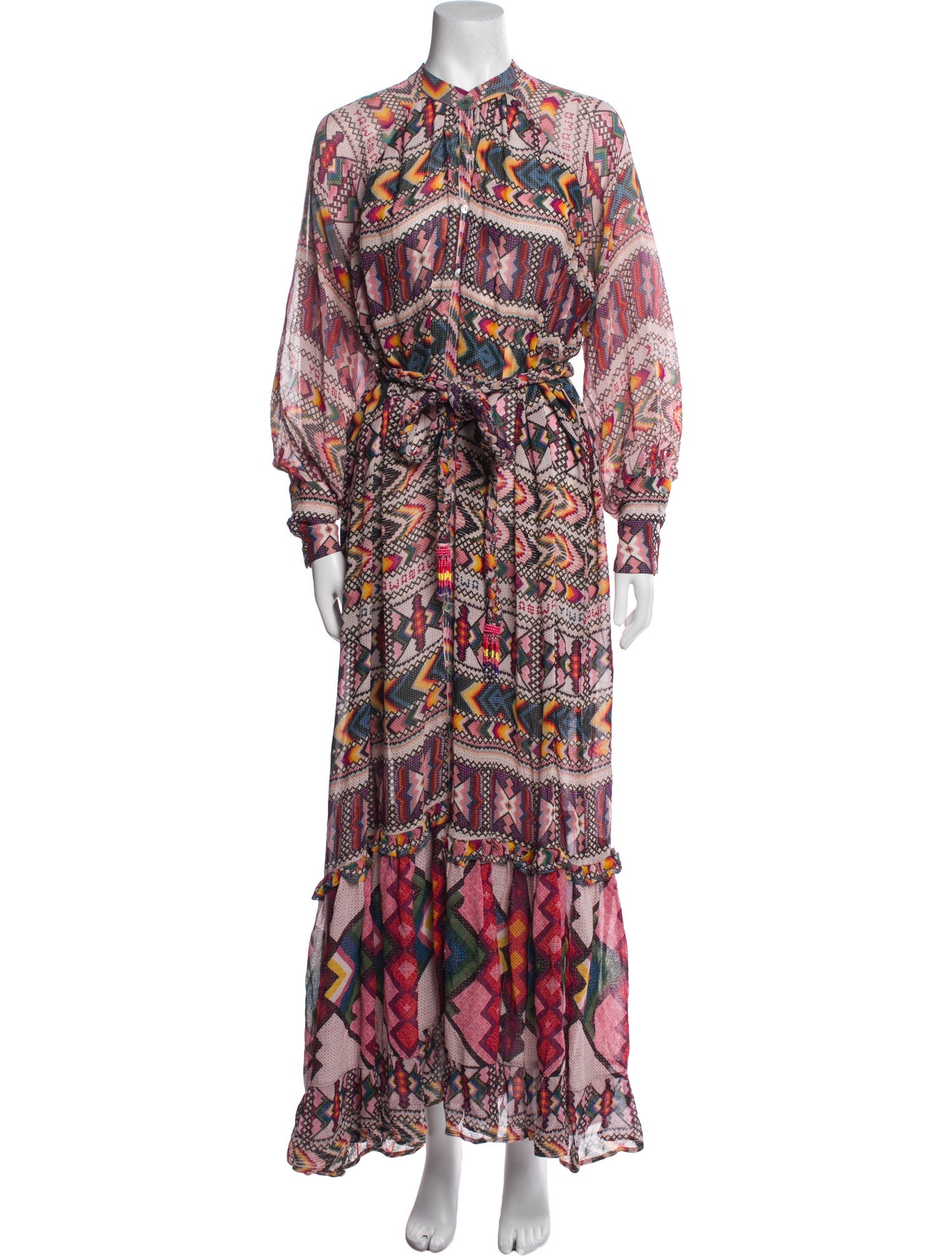 Farm Rio Printed Long Dress