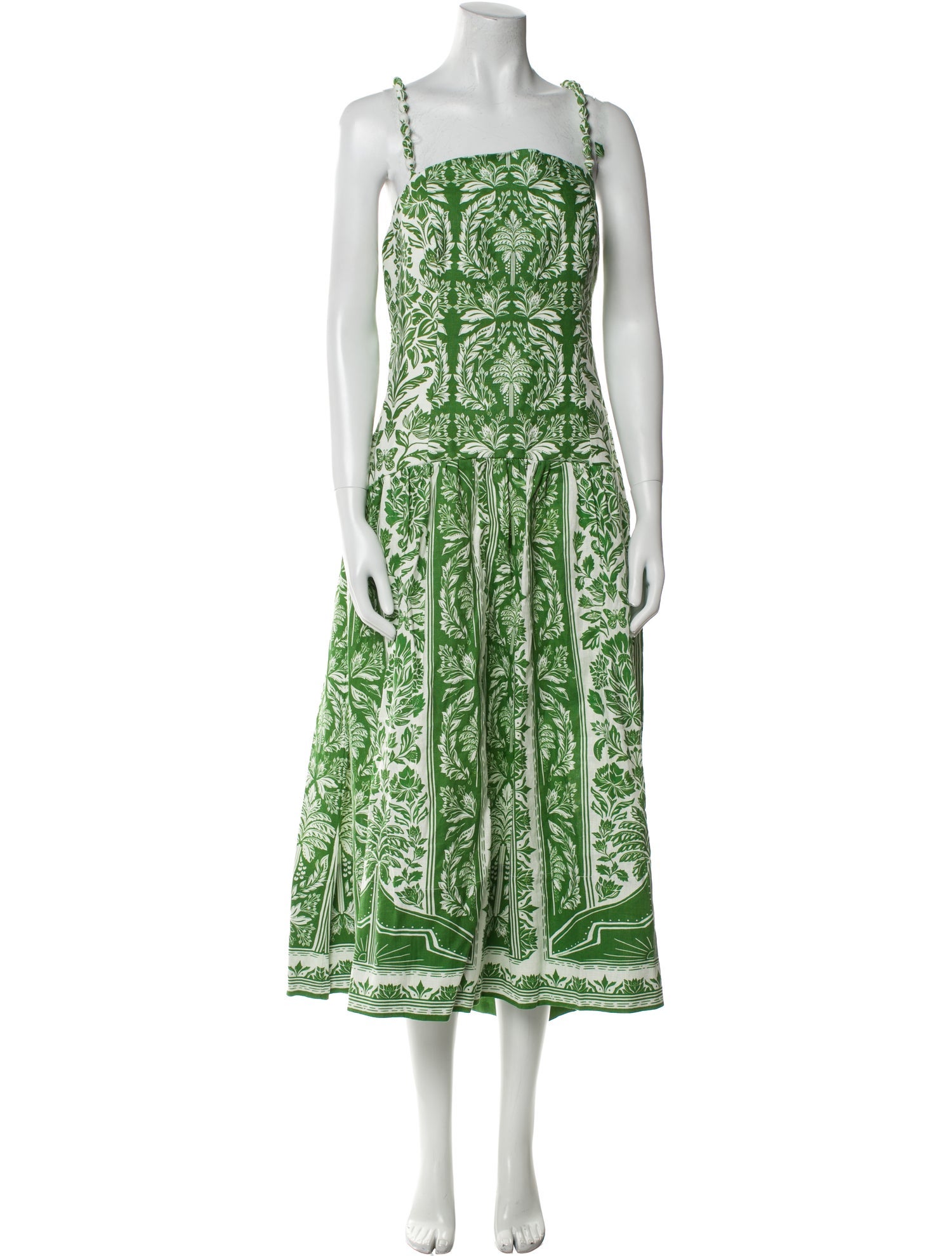 Farm Rio Linen Knee-Length Dress