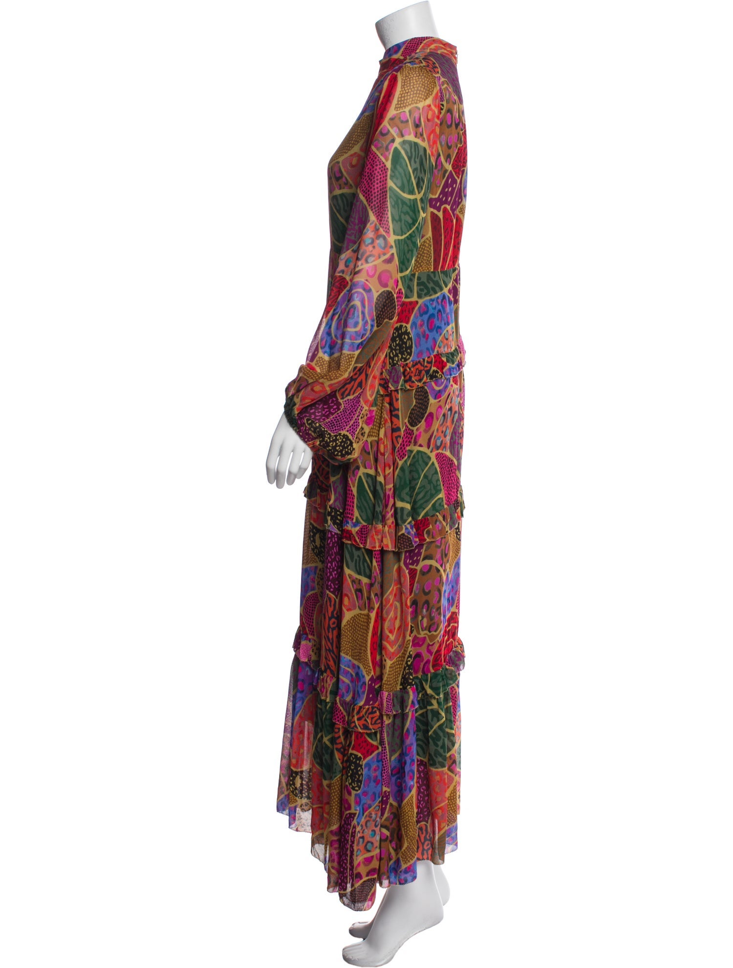 Farm Rio Floral Print Long Dress