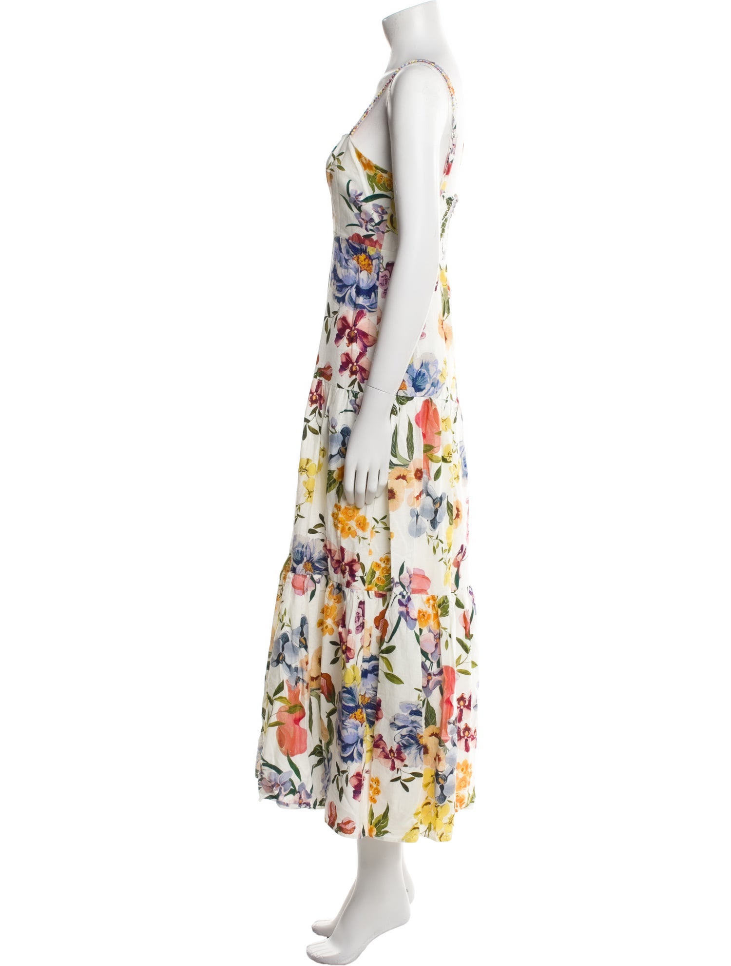 Farm Rio Floral Print Long Dress w/ Tags