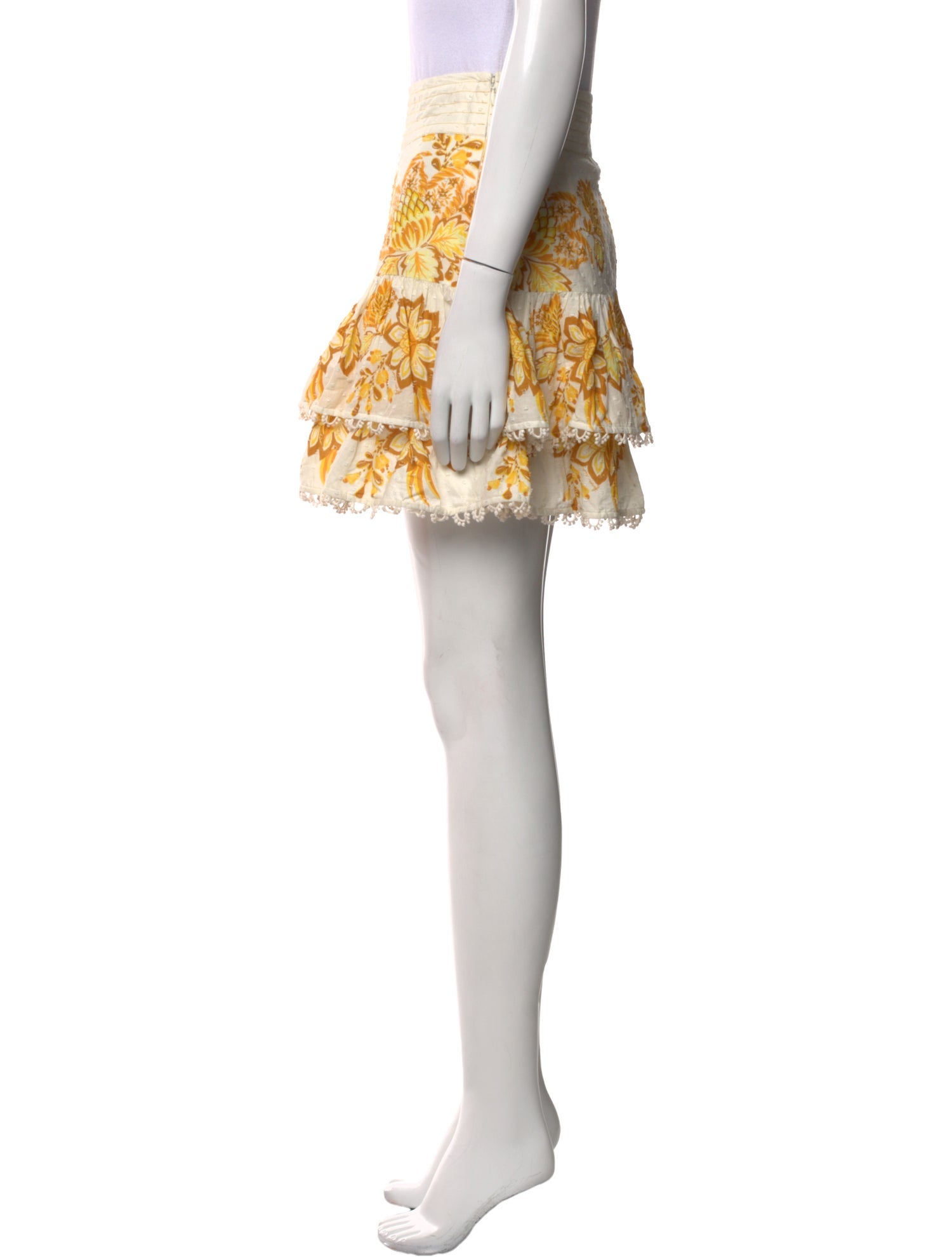 Farm Rio Floral Print Mini Skirt