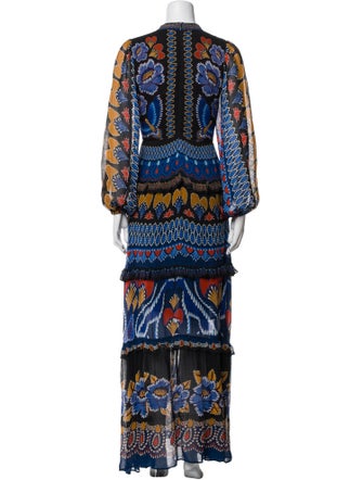 Farm Rio Printed Long Dress
