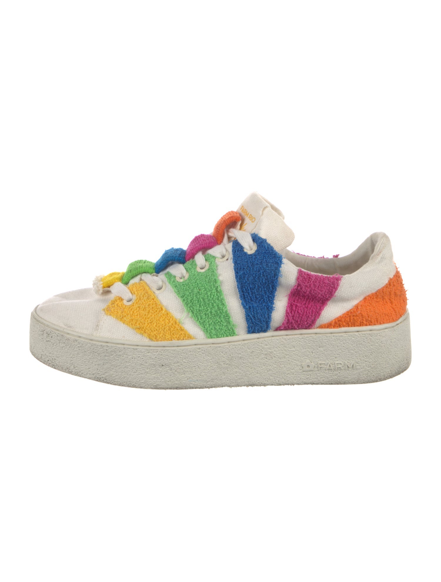 Farm Rio Canvas Colorblock Pattern Sneakers