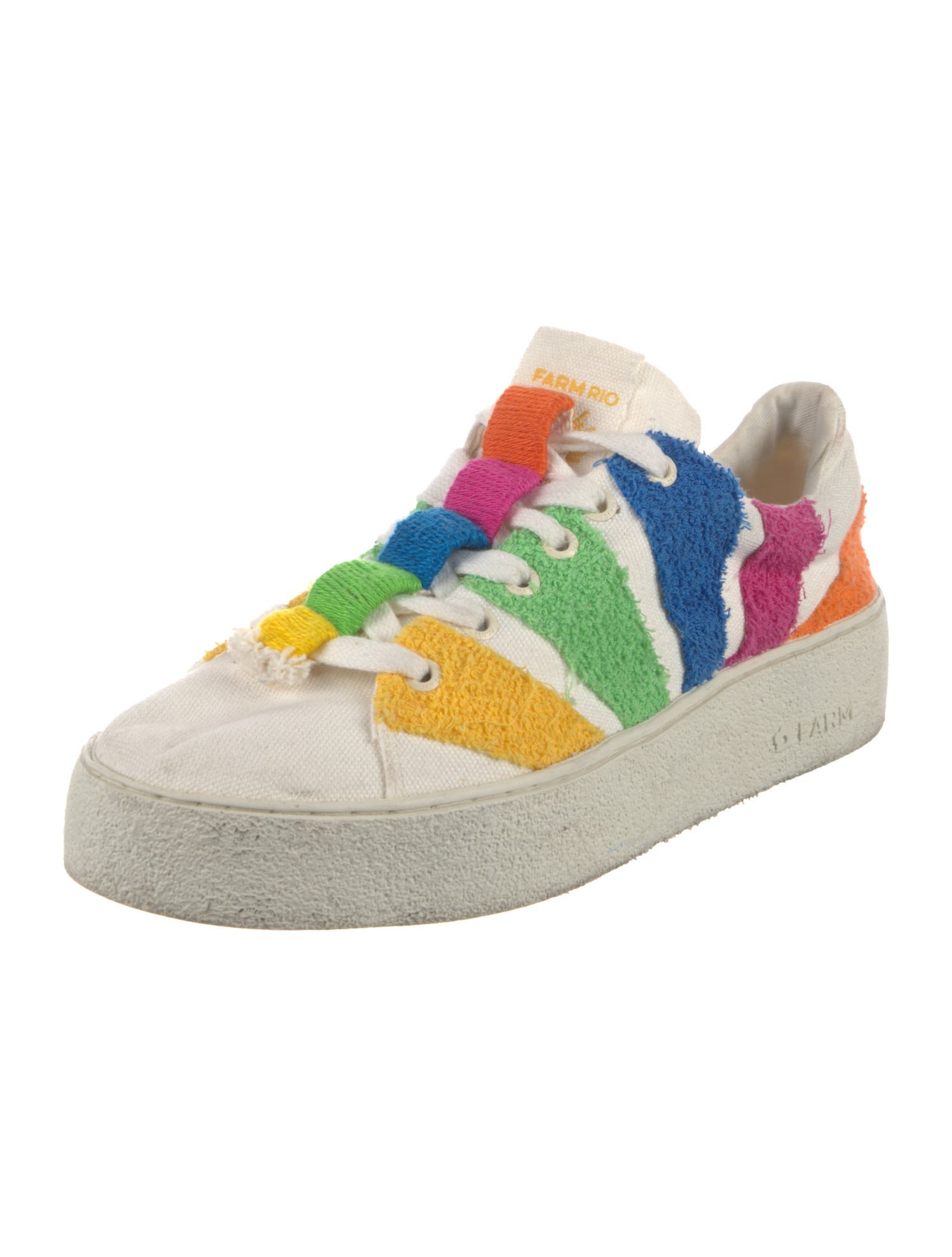 Farm Rio Canvas Colorblock Pattern Sneakers