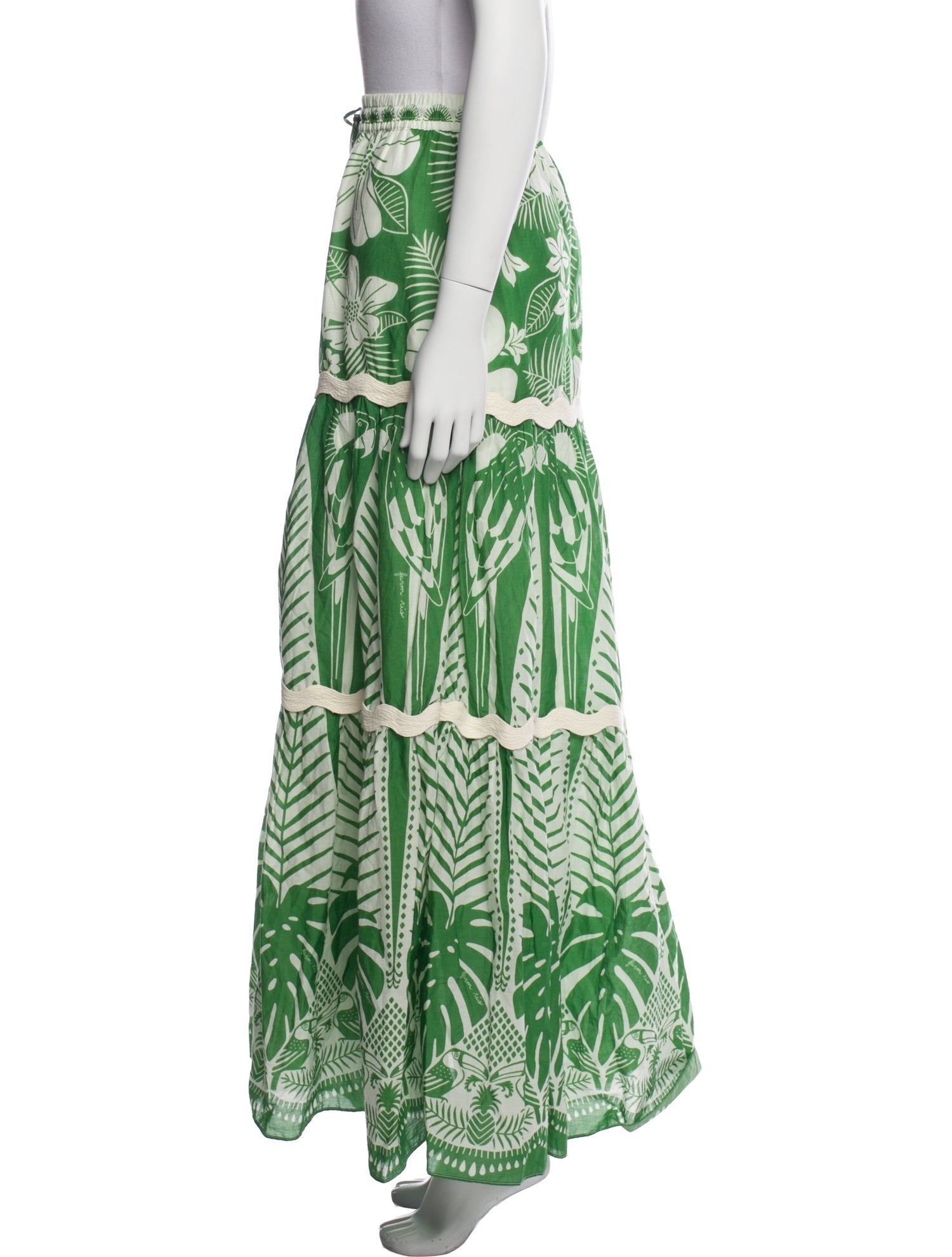 Farm Rio Printed Long Skirt