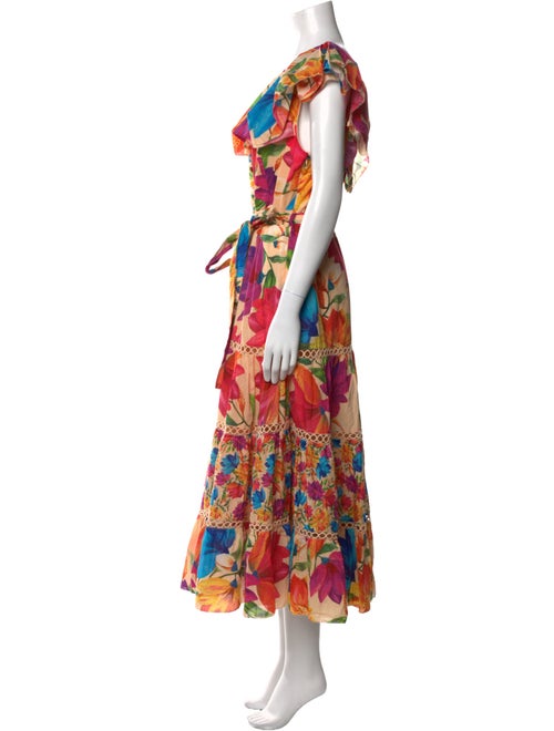 Farm Rio Floral Print Long Dress