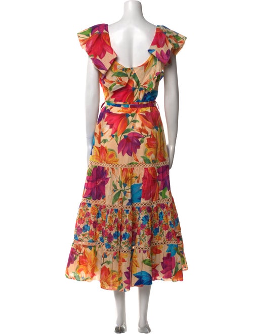 Farm Rio Floral Print Long Dress