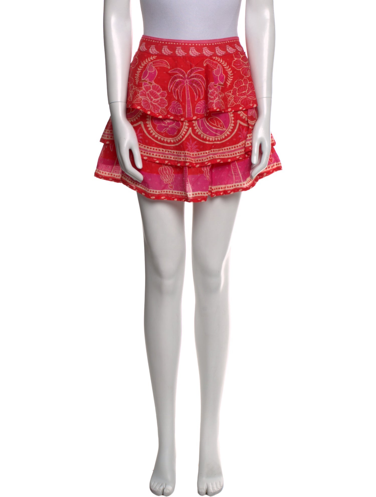 Farm Rio Printed Mini Skirt