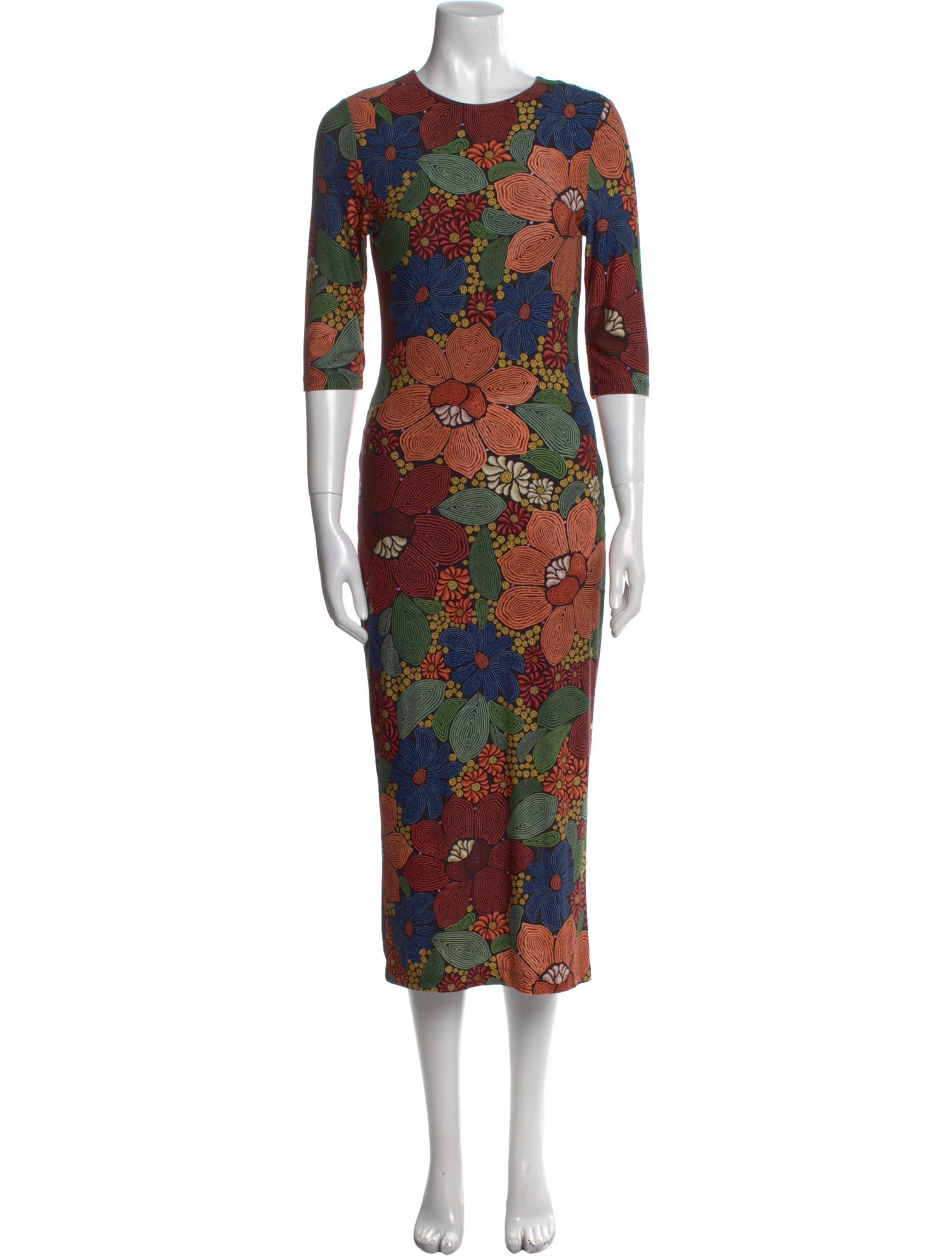 Farm Rio Floral Print Long Dress