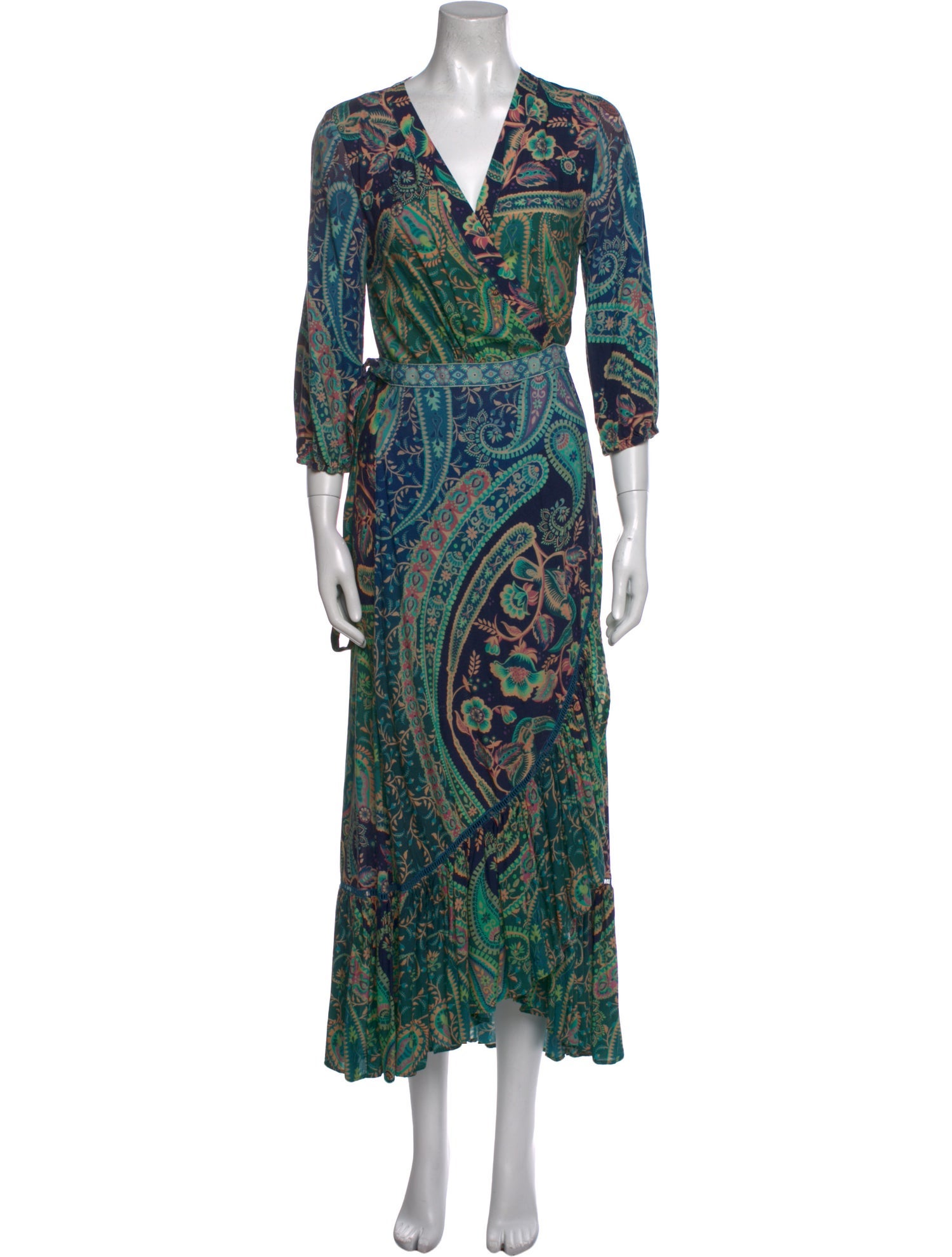 summer wrap dresses Japan Pink Floral Summer Wrap Style Midi Dress  Love