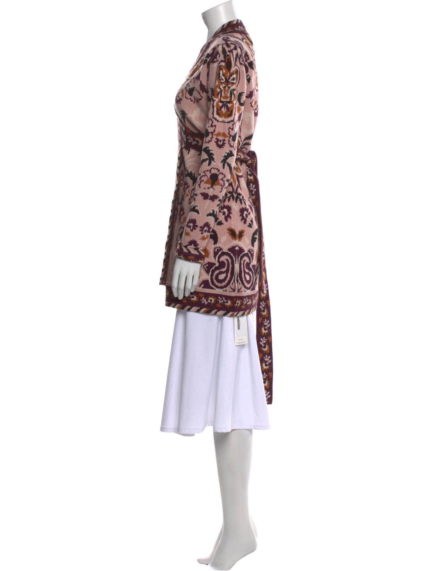 Farm Rio Printed V-Neck Sweater