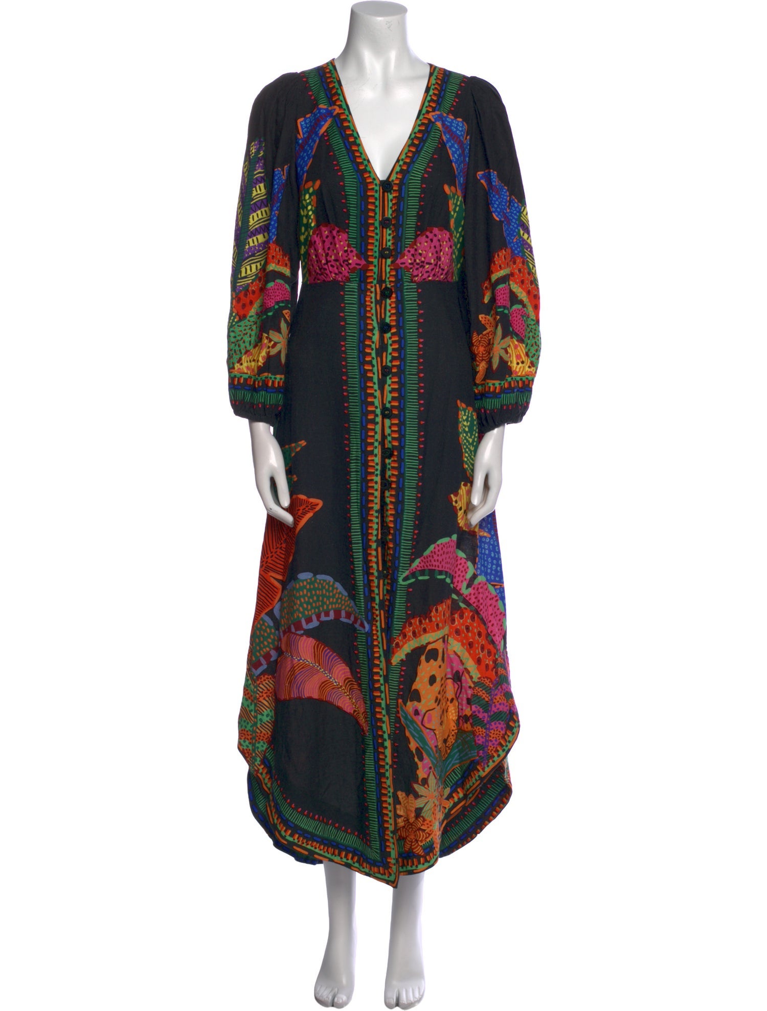 Farm Rio Printed Long Dress