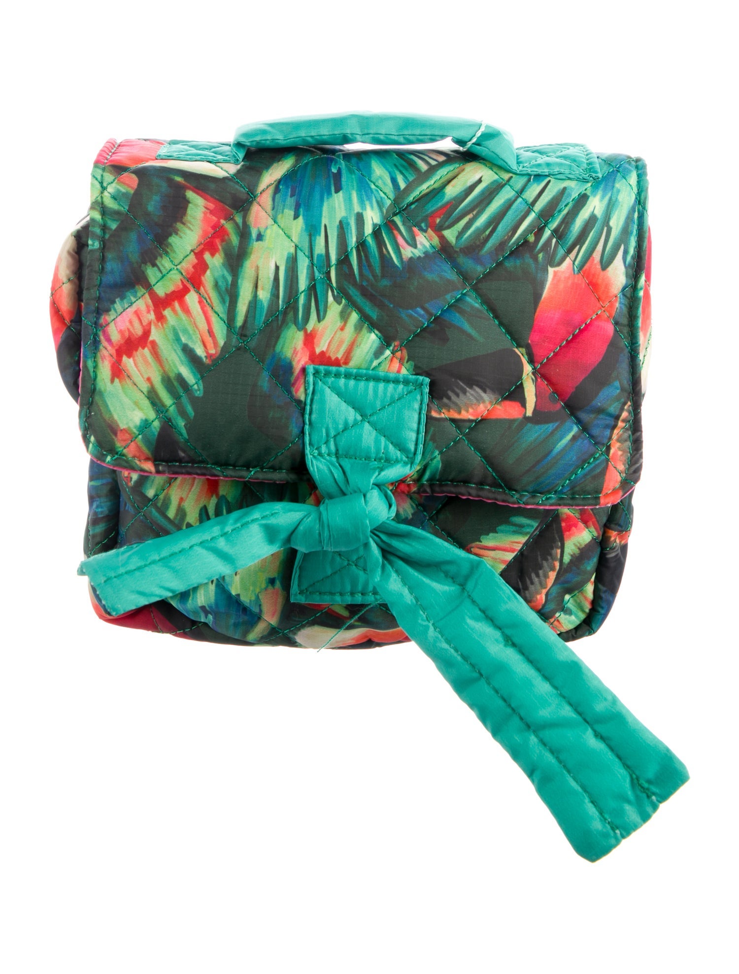 Farm Rio Pattern Print Nylon Cosmetic Bag.