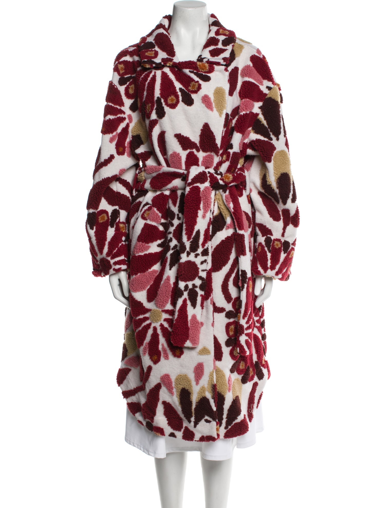 Farm Rio Animal Print Faux Fur Coat