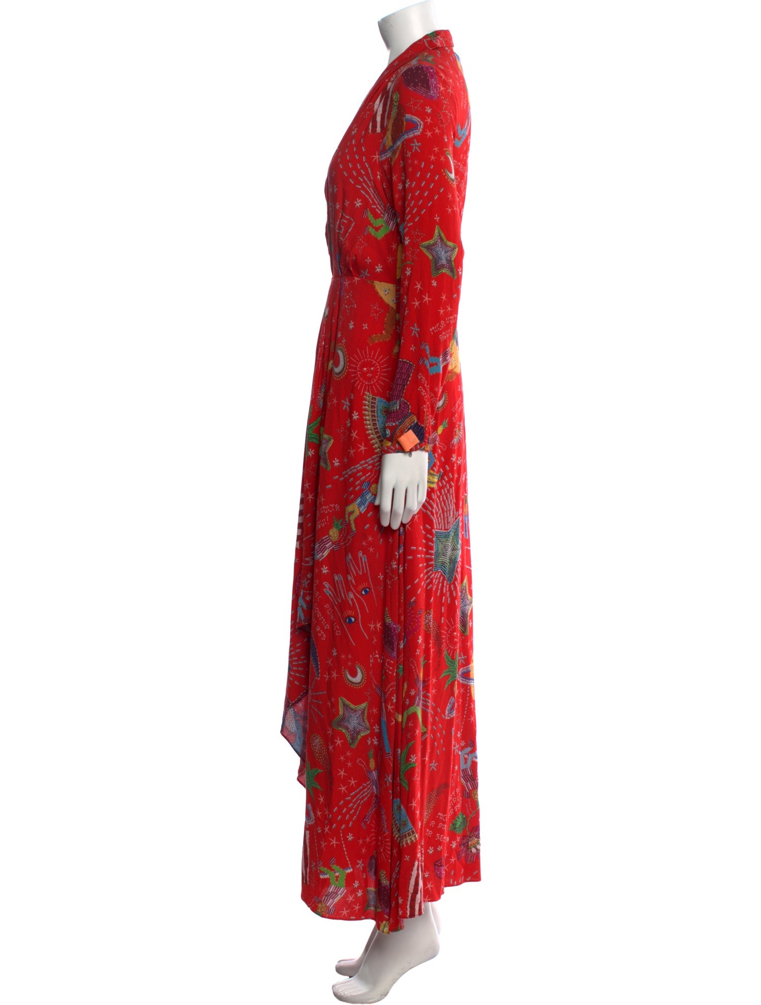 Farm Rio Floral Print Long Dress