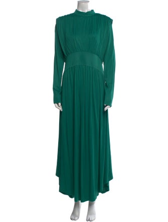 Farm Rio Mock Neck Long Dress
