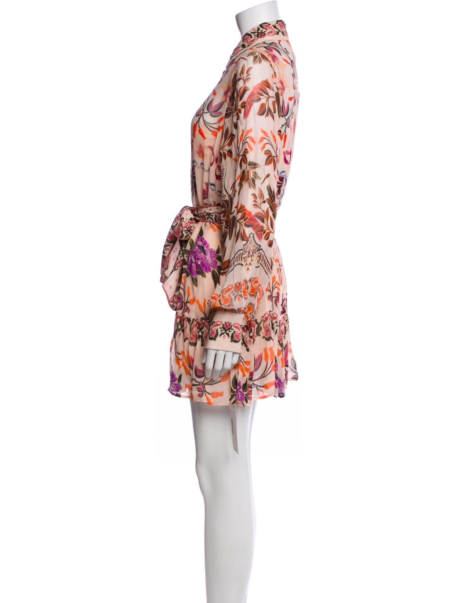 Farm Rio Floral Print Mini Dress