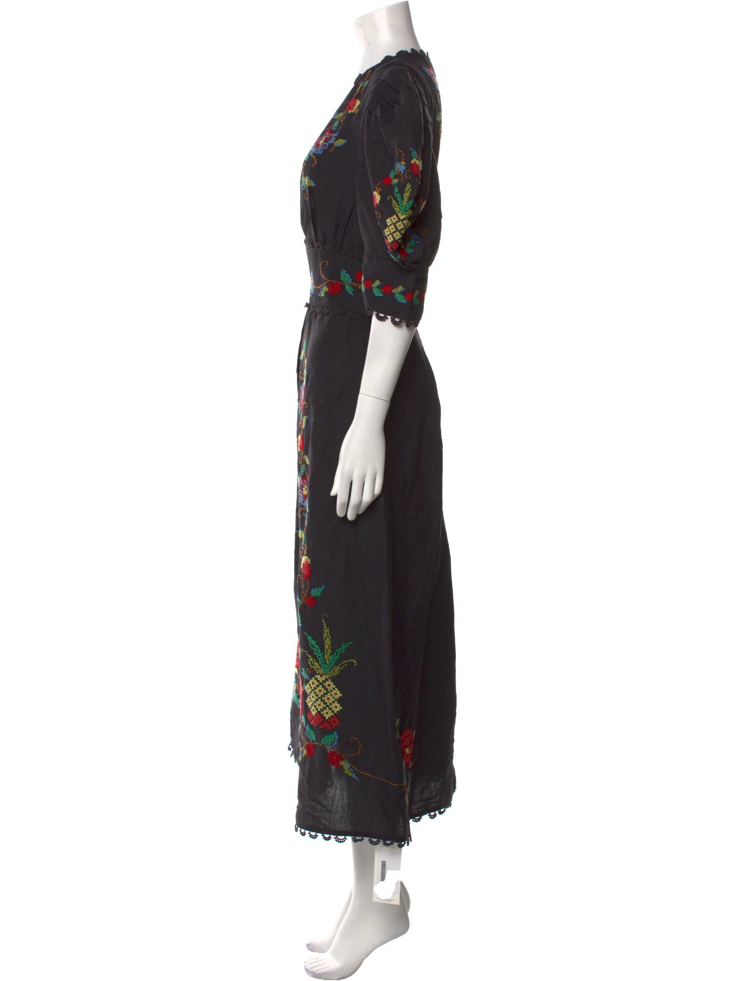Farm Rio Floral Print Long Dress w/ Tags
