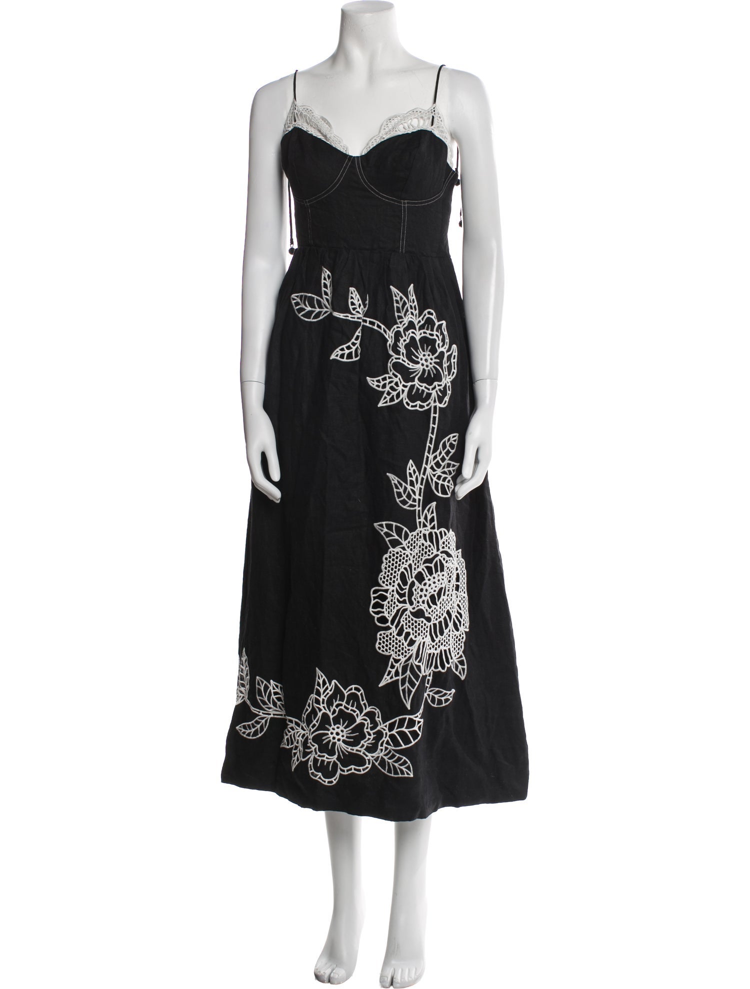 Farm Rio Linen Midi Length Dress w/ Tags