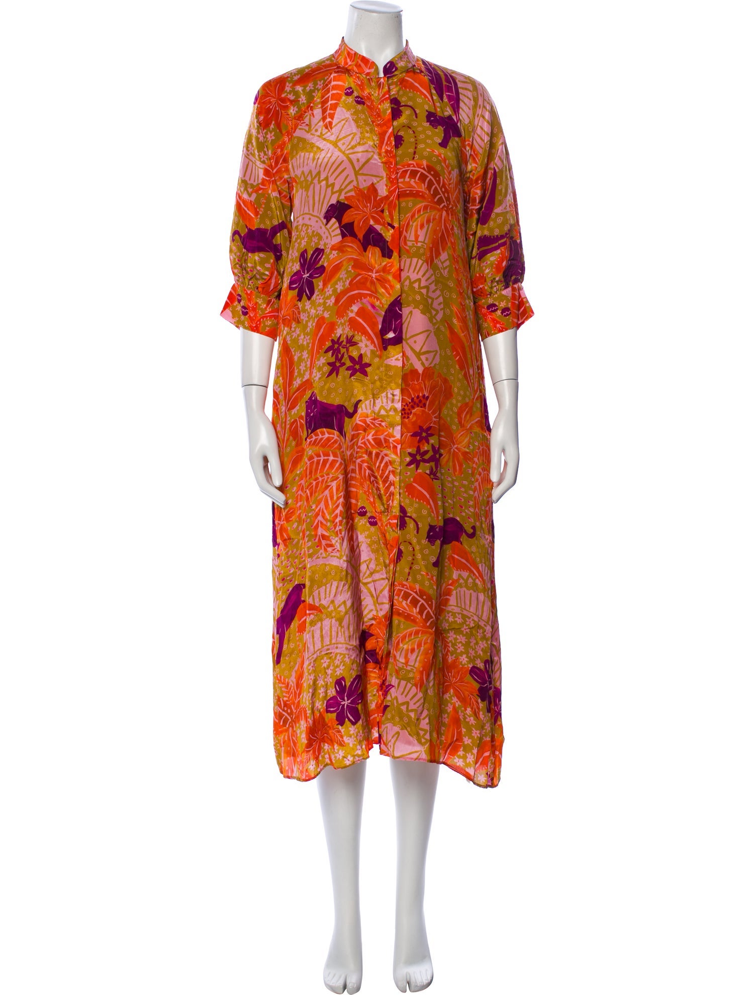 Farm Rio Printed Long Dress